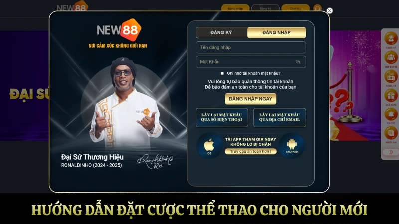 Hướng dẫn đặt cược thể thao NEW88 cho người mới với các loại kèo phổ biến